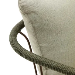 Wohnen Rattanmöbel|Rattan-Gartenmöbel*Outdoor Sessel aus braunem Metall - Ragusca (2er Set)