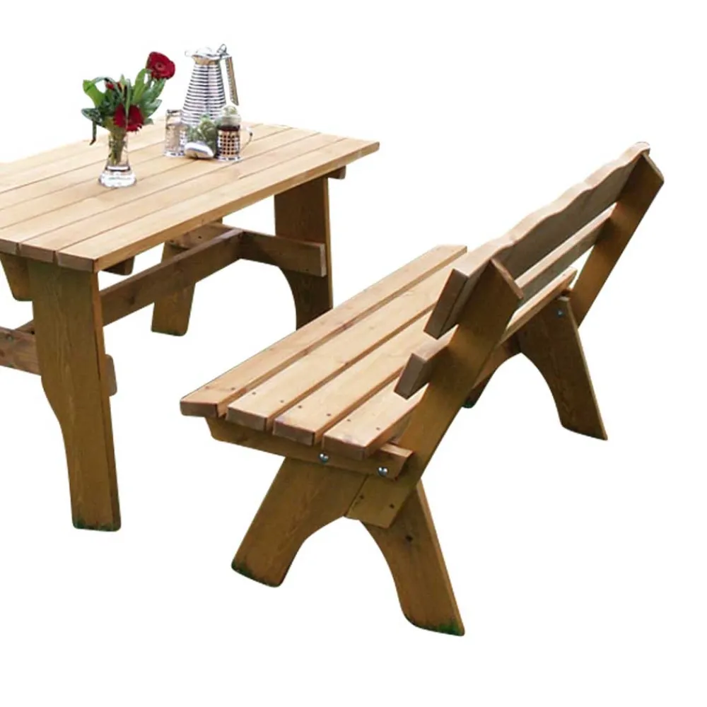 Wohnen Outdoor Sitzgruppe Brixen aus Kiefer Massivholz (dreiteilig)