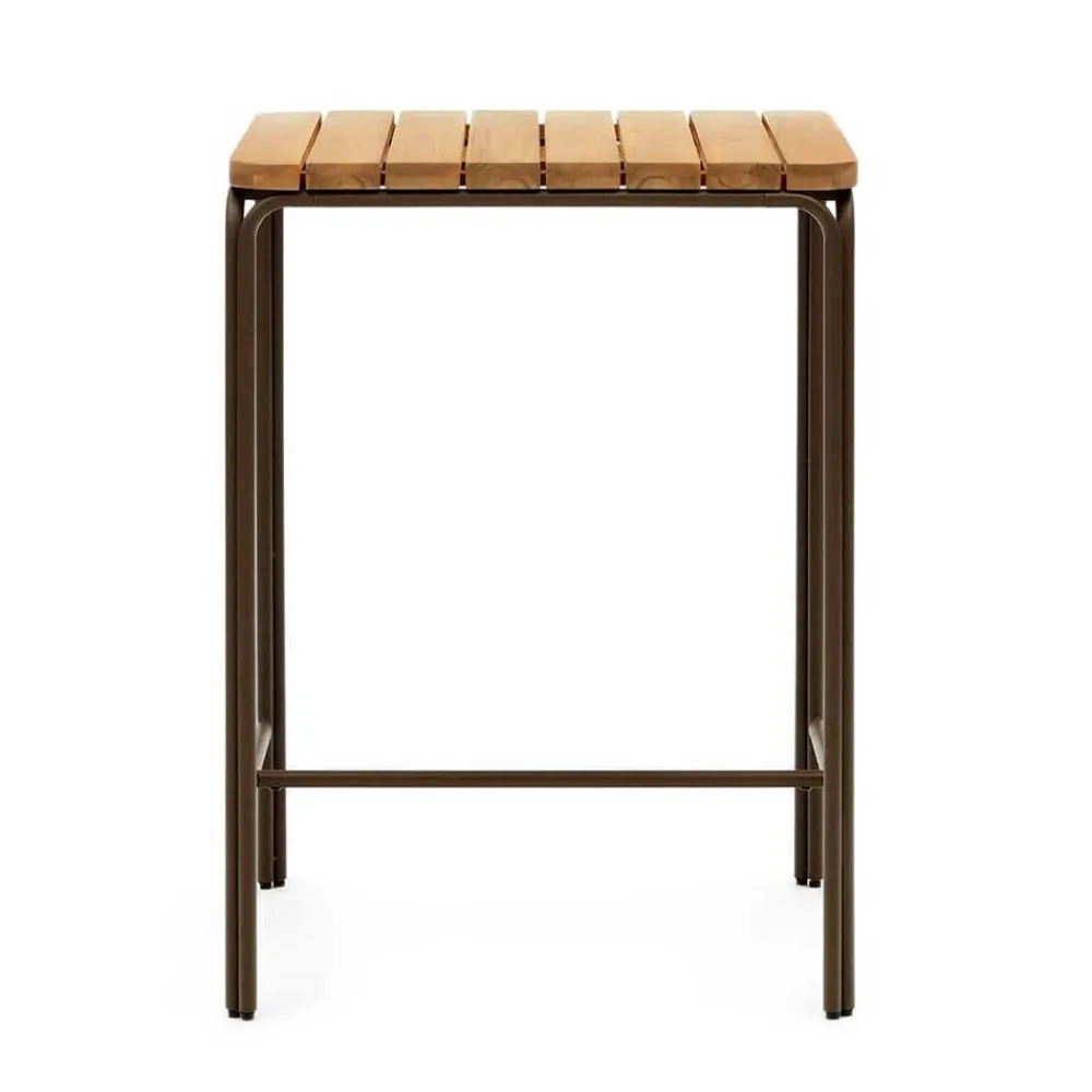 Wohnen Outdoor Stehtisch aus braunem Metall - Ragusca