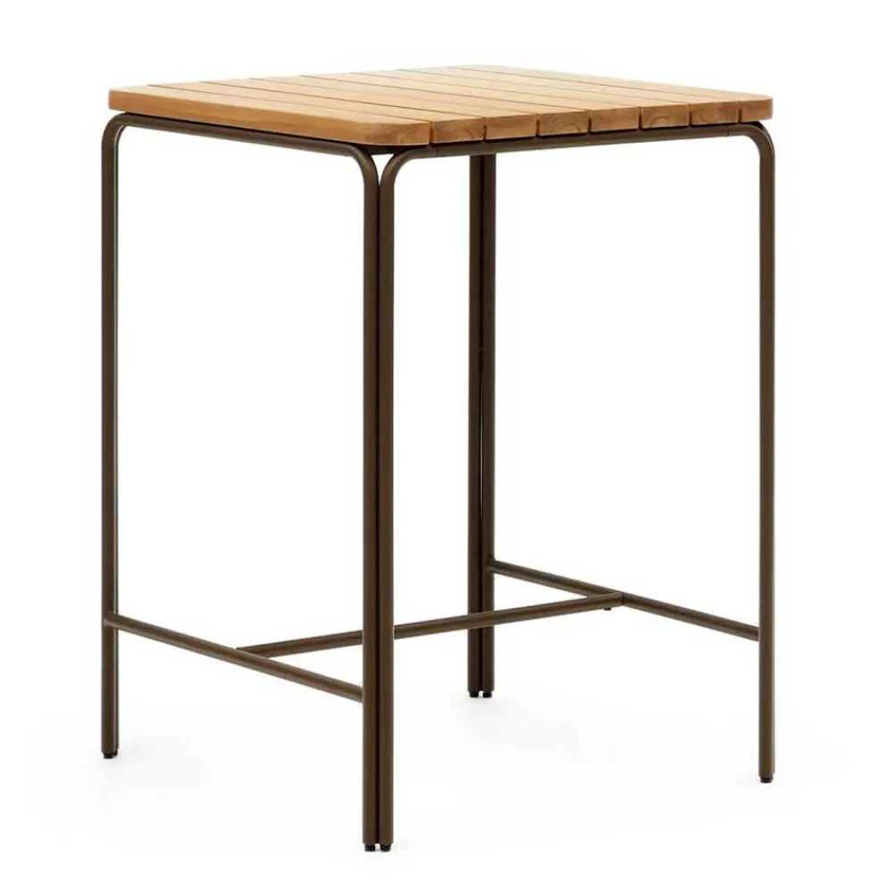 Wohnen Outdoor Stehtisch aus braunem Metall - Ragusca