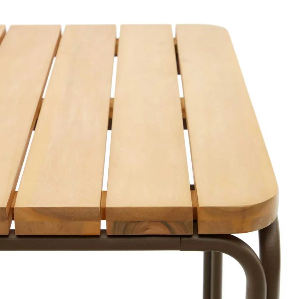 Wohnen Outdoor Stehtisch aus braunem Metall - Ragusca