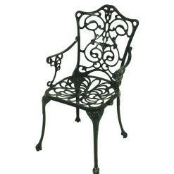 Wohnen Outdoor Stuhl mit Armlehnen in Dunkelgrün - Tilano