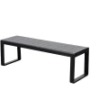 Wohnen Metall-Gartenmöbel|Gartenbänke*Outdoorbank ohne Lehne mit zwei Sitzplätzen - Contrasta