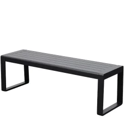 Wohnen Metall-Gartenmöbel|Gartenbänke*Outdoorbank ohne Lehne mit zwei Sitzplätzen - Contrasta