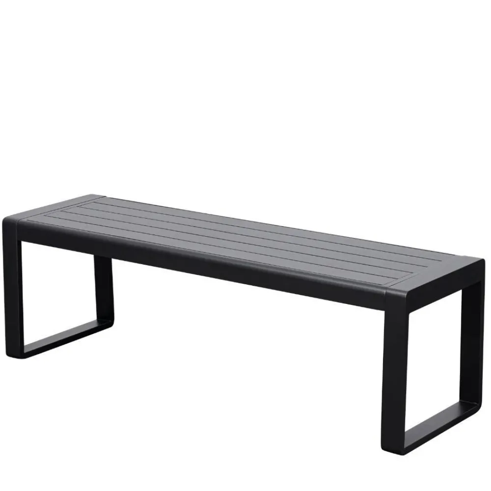 Wohnen Metall-Gartenmöbel|Gartenbänke*Outdoorbank ohne Lehne mit zwei Sitzplätzen - Contrasta