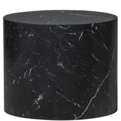 Wohnen Schwarze Möbel|Küchentische*Ovale Beistelltische als Paar - Geneke (zweiteilig)