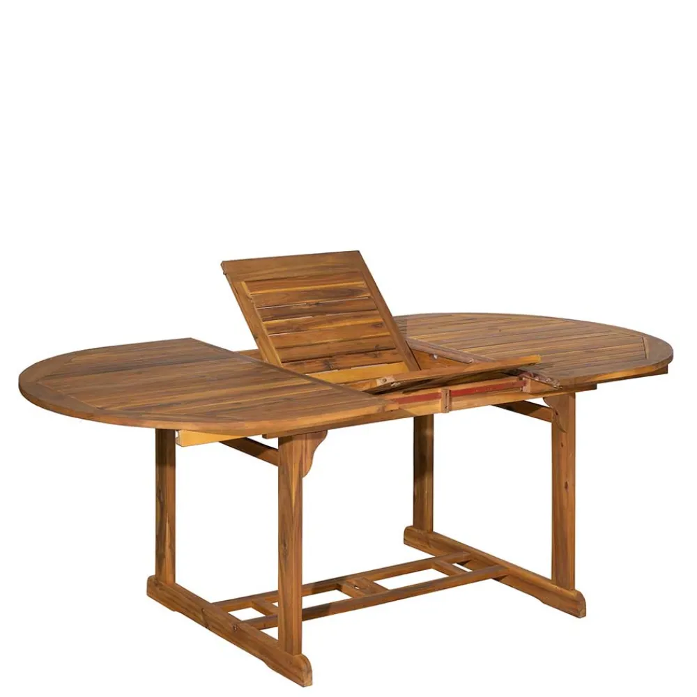 Wohnen Sitzgruppe|Balkonmöbel*Ovale Gartentisch Gruppe für vier Personen - Nevuz (fünfteilig)