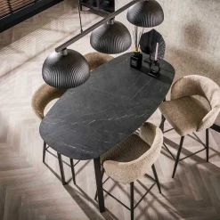 Wohnen Bartische*Ovaler Bartisch 92 cm hoch - Crash