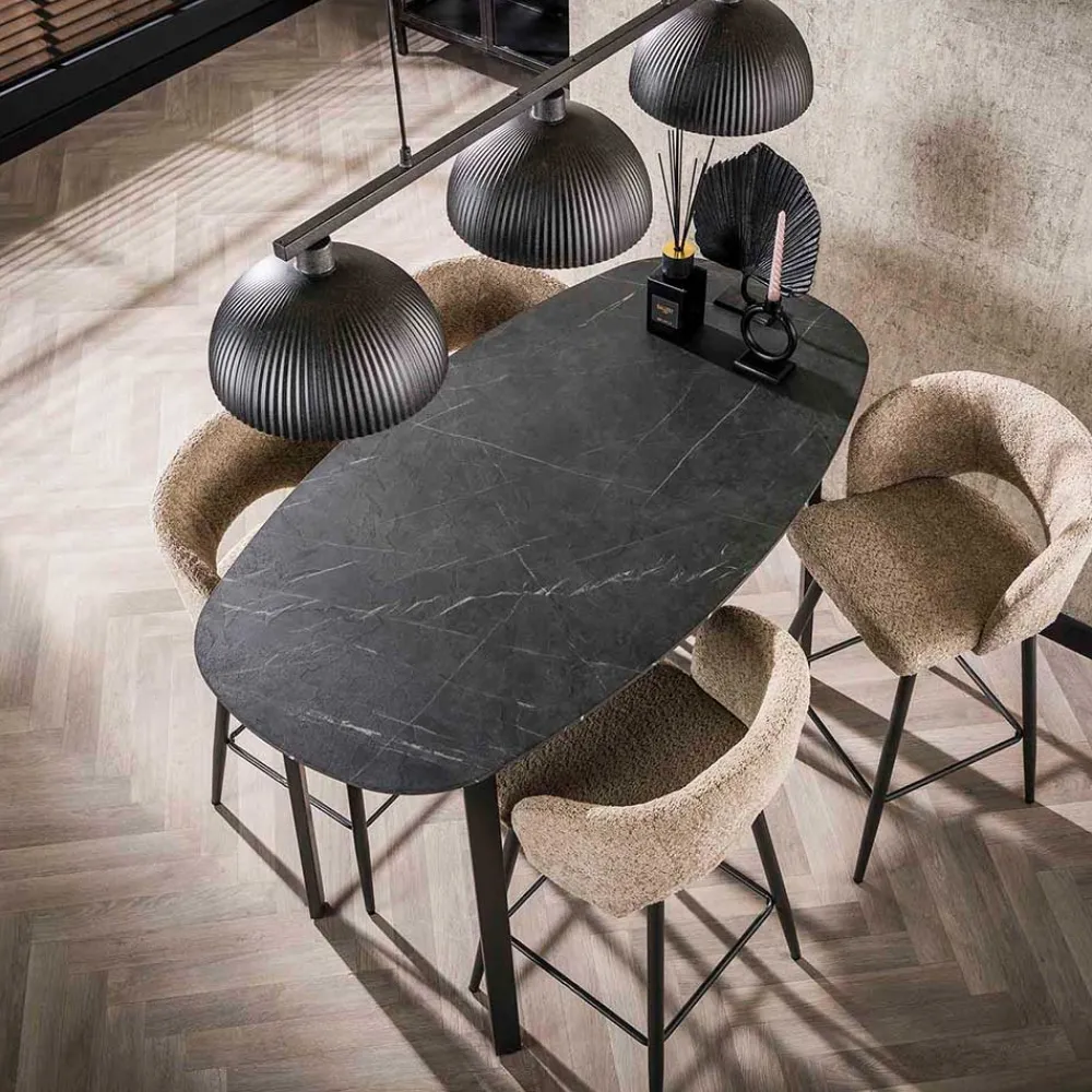 Wohnen Bartische*Ovaler Bartisch 92 cm hoch - Crash