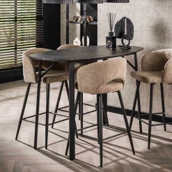 Wohnen Bartische*Ovaler Bartisch 92 cm hoch - Crash