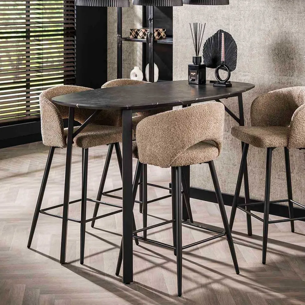 Wohnen Bartische*Ovaler Bartisch 92 cm hoch - Crash