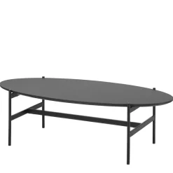 Wohnen Ovaler Couchtisch in Dunkelgrau Keramik - Andrina