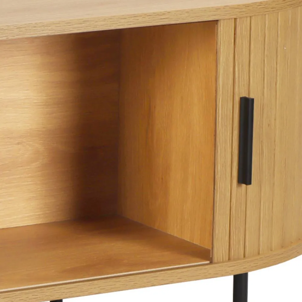 Wohnen Skandinavische Möbel|Couchtisch*Ovaler Couchtisch mit Stauraum - Barnetta