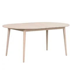 Wohnen Ovaler Esstisch verlängerbar im Skandi Design - Fleppos
