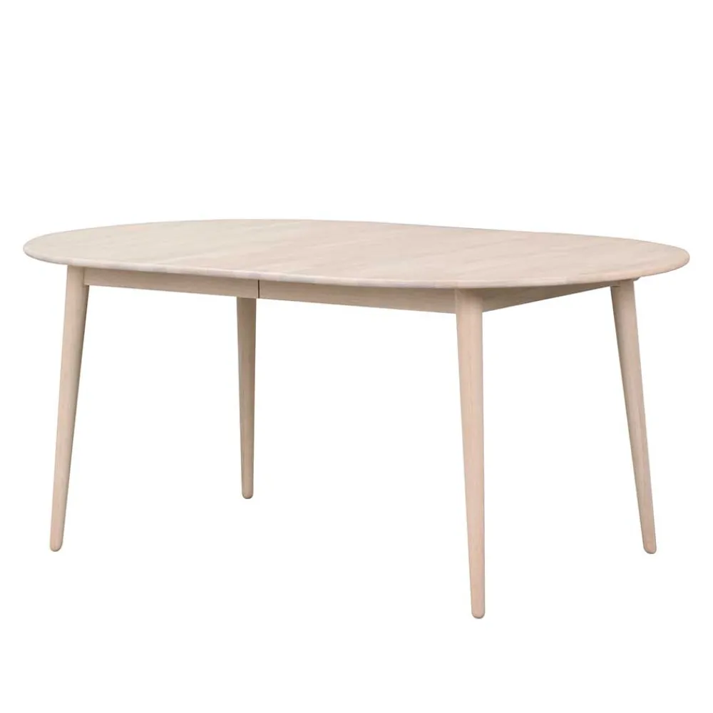 Wohnen Ovaler Esstisch verlängerbar im Skandi Design - Fleppos