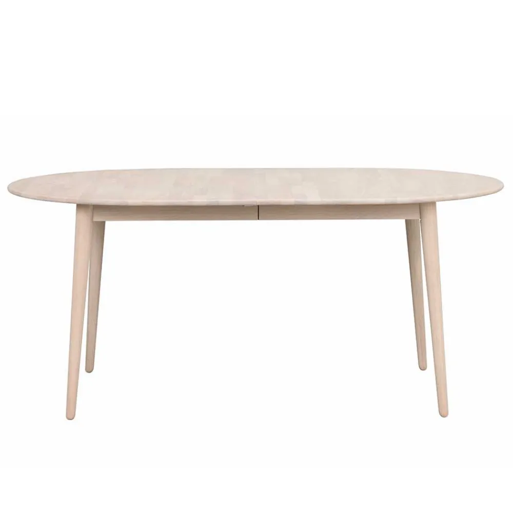 Wohnen Ovaler Esstisch verlängerbar im Skandi Design - Fleppos