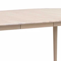 Wohnen Ovaler Esstisch verlängerbar im Skandi Design - Fleppos