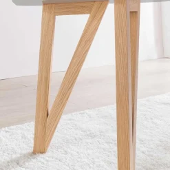 Wohnen Skandinavische Möbel*Ovaler Esszimmer Esstisch in Grau & Eichefarben - Mevyda