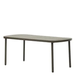 Wohnen Ovaler Gartentisch aus Aluminium - Ocna