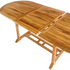 Wohnen Gartentische*Ovaler Gartentisch aus Teak massiv - Senvelita