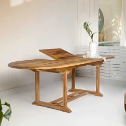 Wohnen Gartentische*Ovaler Gartentisch aus Teak massiv - Senvelita