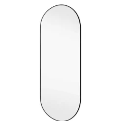 Wohnen Glasmöbel*Ovaler Hängespiegel in Schwarz - Rema