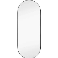 Wohnen Glasmöbel*Ovaler Hängespiegel in Schwarz - Rema