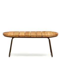 Wohnen Gartentische*Ovaler Outdoor Couchtisch aus Akazie massiv - Ragusca