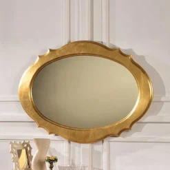 Wohnen Ovaler Wandspiegel im Italienischen Stil - Carlenna