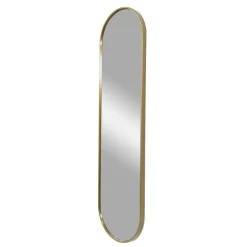 Wohnen Ovaler Wandspiegel in Gold - Bali