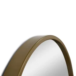 Wohnen Ovaler Wandspiegel in Gold - Bali