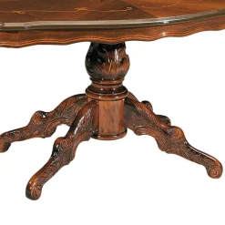 Wohnen Ovaler Wohnzimmertisch Magari in Nussbaum Braun