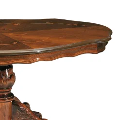 Wohnen Ovaler Wohnzimmertisch Magari in Nussbaum Braun