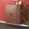 Wohnen Küchenschränke|Highboards*Ovales Highboard mit Schiebetüren - Arura