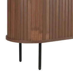 Wohnen Küchenschränke|Highboards*Ovales Highboard mit Schiebetüren - Arura