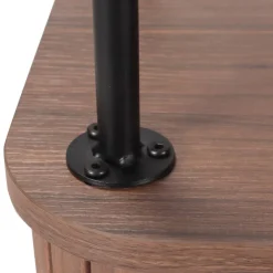 Wohnen Küchenschränke|Highboards*Ovales Highboard mit Schiebetüren - Arura