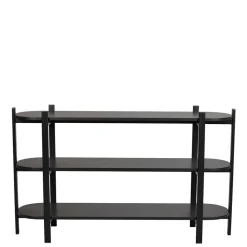 Wohnen Büro-Raumteiler*Ovales Standregal im Skandi Design - Pamban