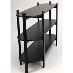 Wohnen Büro-Raumteiler*Ovales Standregal im Skandi Design - Pamban