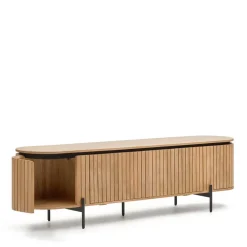 Wohnen Ovales TV Board 200x55x43 cm - Ilvenda