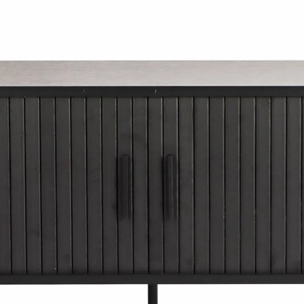 Wohnen Ovales TV-Lowboard mit Schiebetüren - Lurymav