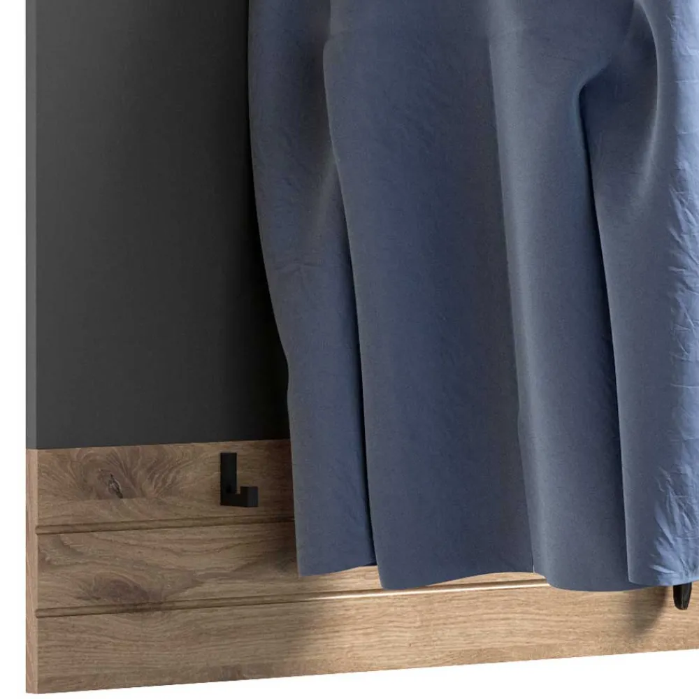 Wohnen Paneel Garderobe mit Stange & 6 Haken - Catamaron