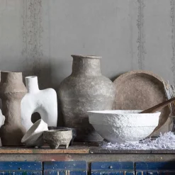 Wohnen Vasen*Pappmache Vasen handgefertigt - Marco (2er Set)