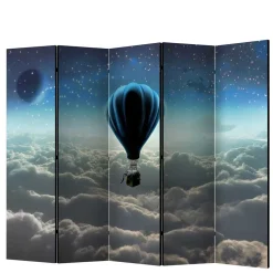 Wohnen Paravents*Paravent Ballon über den Wolken bei Nacht - Abapo