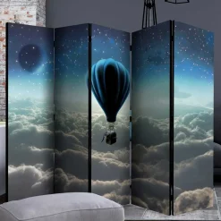 Wohnen Paravents*Paravent Ballon über den Wolken bei Nacht - Abapo