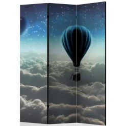 Wohnen Paravents*Paravent Ballon über den Wolken bei Nacht - Abapo