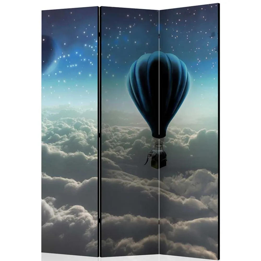 Wohnen Paravents*Paravent Ballon über den Wolken bei Nacht - Abapo