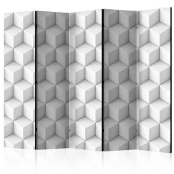 Wohnen Paravent Deko-Raumteiler mit Würfel Motiv - Profi