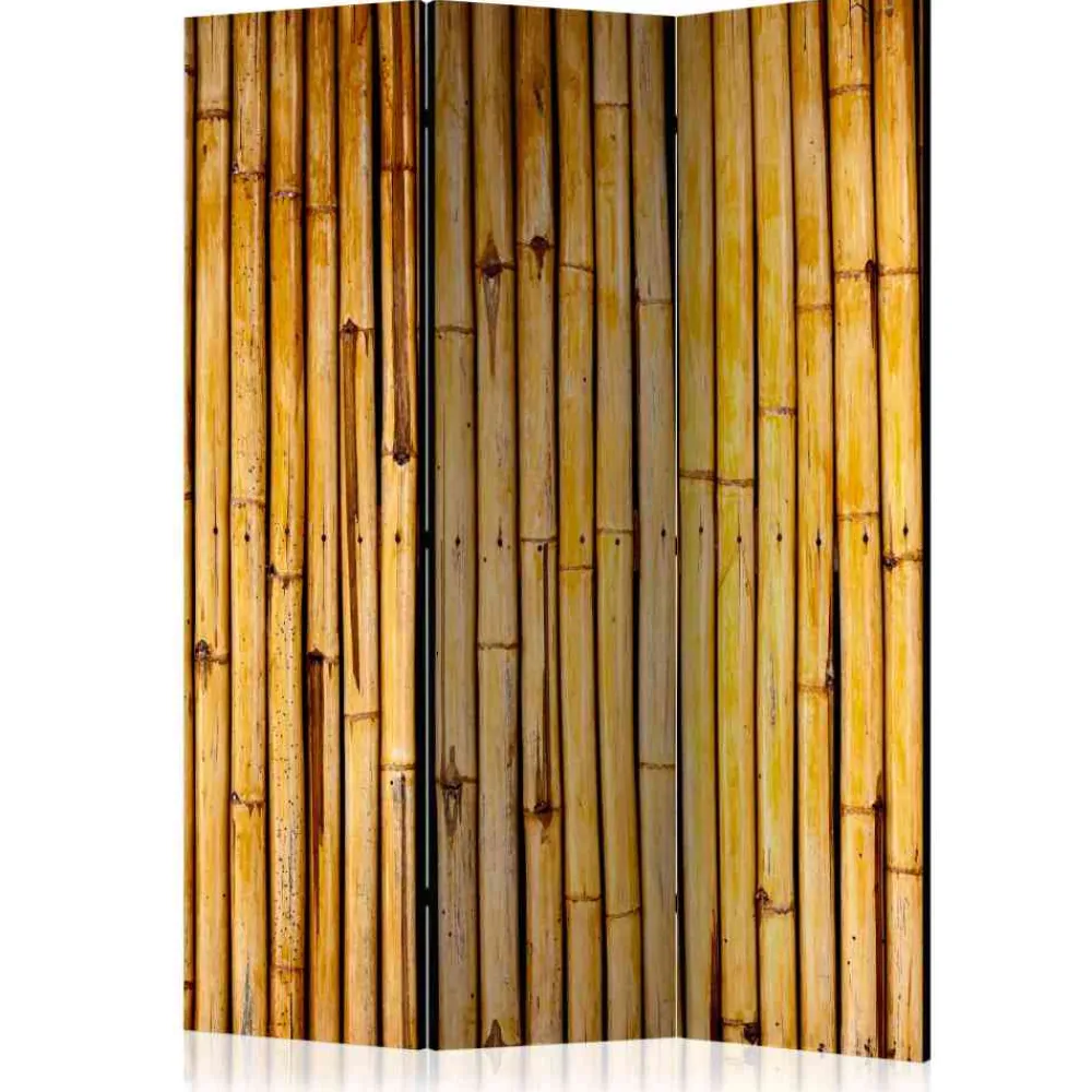 Wohnen Braune Möbel|Paravents*Paravent Foto Trennwand Bambus Rohr - Catjana