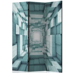 Wohnen Wohnzimmer-Regale|Paravents*Paravent in Blaugrau 3D Motiv Druck - Veit