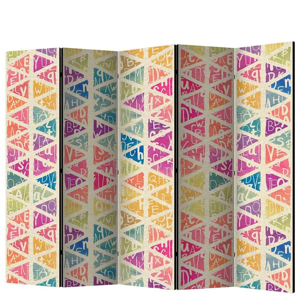 Wohnen Paravent in Bunt bedruckt - Exeta